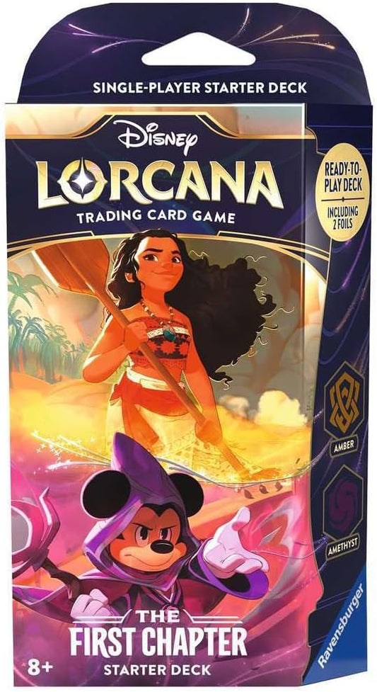 Disney Lorcana Amber/Amethyst Starter Deck: Vaiana & Topolino – The First Chapter (ENG)