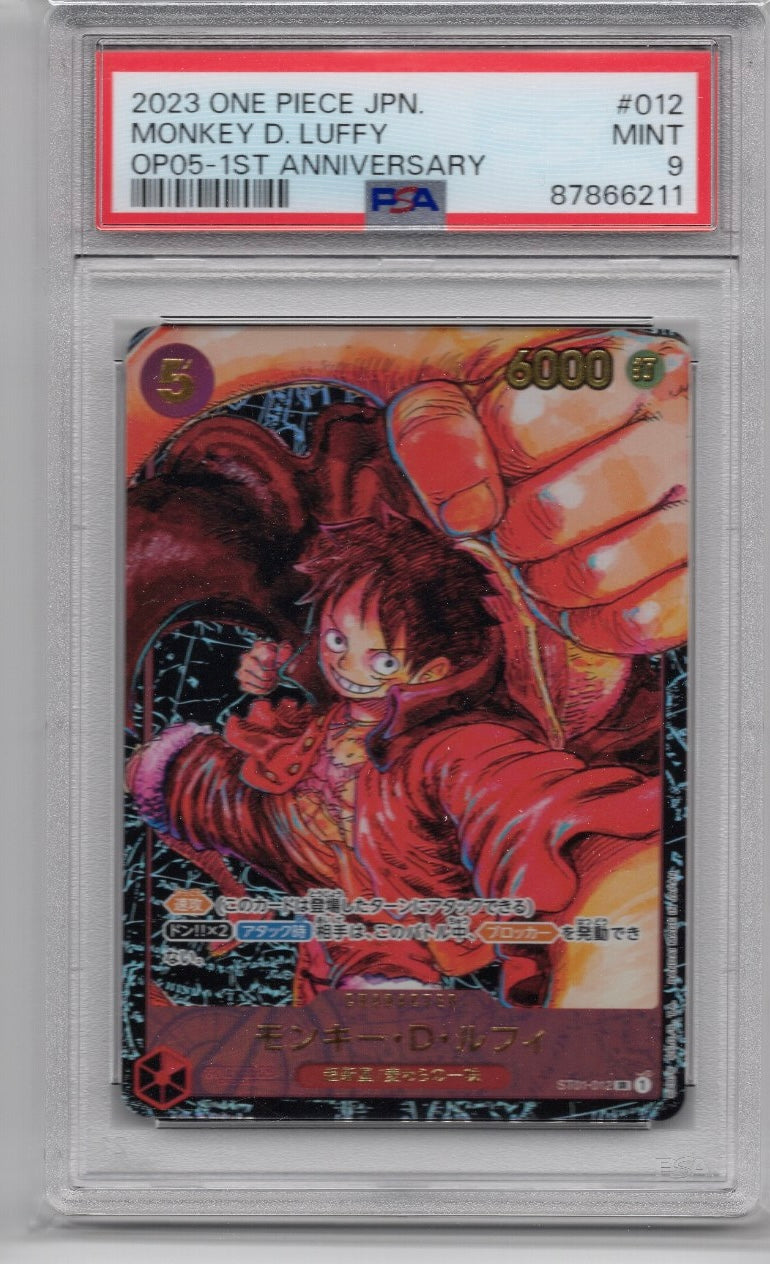 One Piece Card Game Monkey D. Luffy ST01-012 SR Parallel - PSA 9 (JAP)