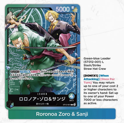 Pre-Order One Piece Card Game - Starter Deck - Zoro and Sanji - [ST-12] (ENG)