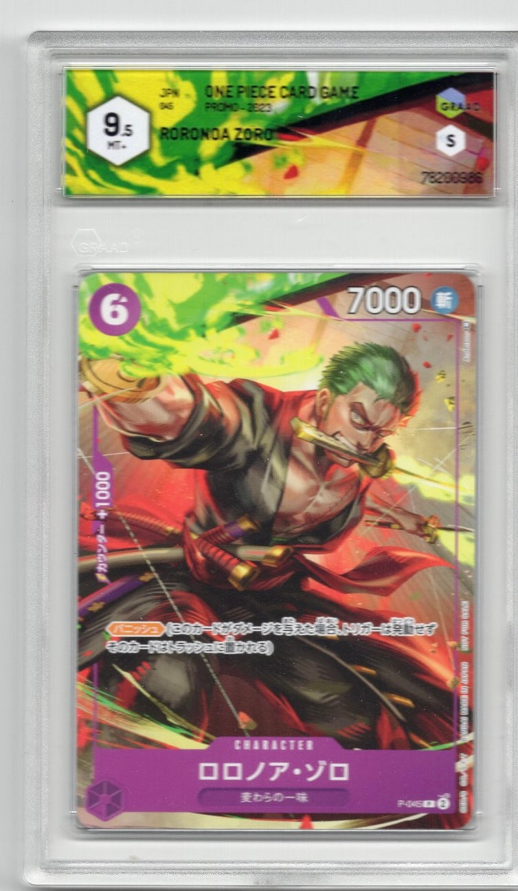 One Piece Card Game Roronoa Zoro P-045 - Graad 9.5 (JAP)