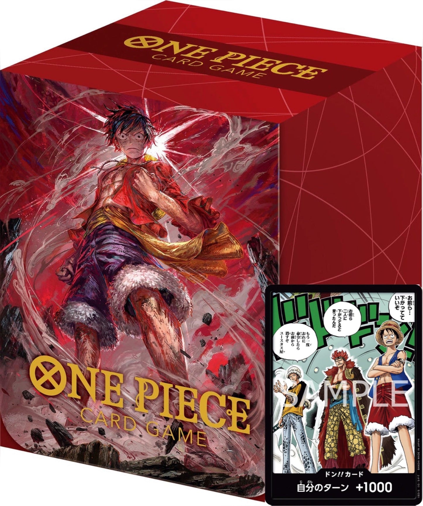 One Piece Card Game Official Limited Card Case + 10 Don (JAP)