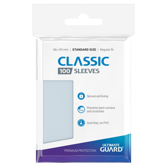 Ultimate Guard Classic Soft Sleeves Transparent - Standard Size (100 pezzi)